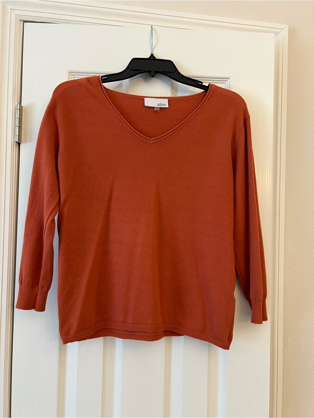 Milano Essential Rust Orange Knit Top